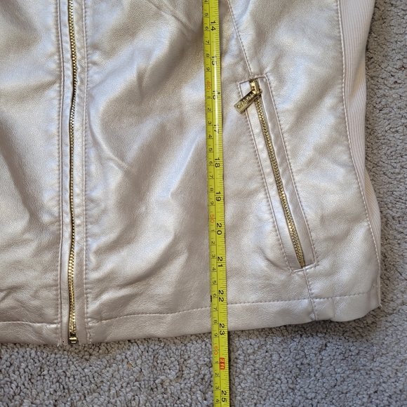 Calvin Klein Faux Leather Jacket - Picture 6 of 9
